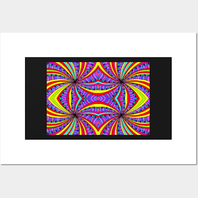 Psychedelic Abstract colourful work 137 Wall Art by CallumHoare